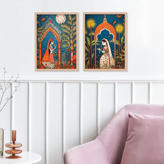 Kingdom Queen Wall Paintings For Living Room With Frame - Image 5