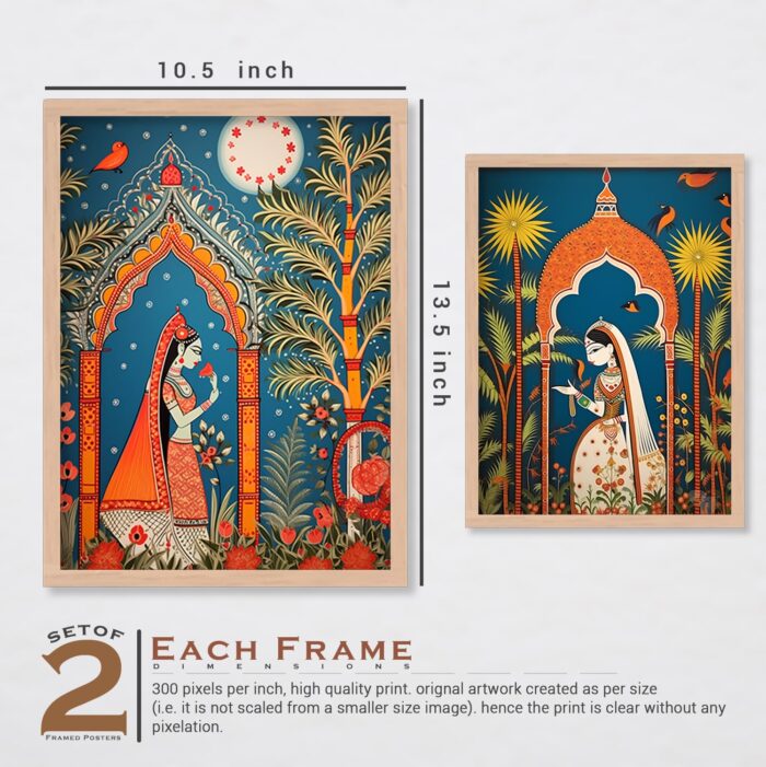 Kingdom Queen Wall Paintings For Living Room With Frame - Image 7
