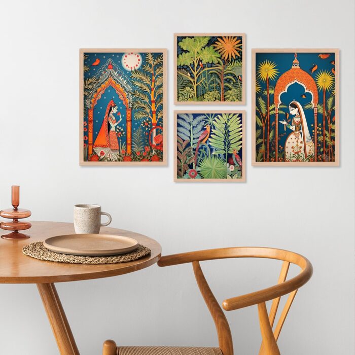 Kingdom Queen Wall Paintings For Living Room With Frame - Image 1