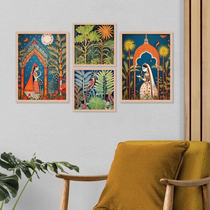 Kingdom Queen Wall Paintings For Living Room With Frame - Image 8