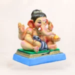 Baal Ganesh Mushak 12 Inch Pink Dhoti Eco Friendly Ganesh Idol