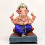 Chaurang Blue Kp 12 Inch Eco Friendly Ganesh Idol