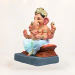 Chaurang White Kp 12 Inch Eco Friendly Ganesh Idol Size Dimensions