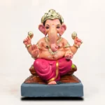 Chaurang Red Kp 12 Inch Eco Friendly Ganesh Idol Size Dimensions