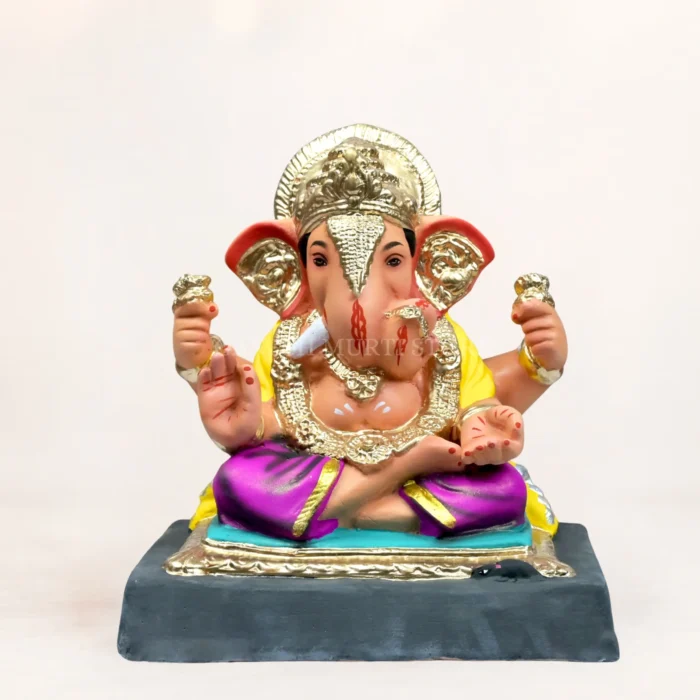 Eco-Friendly Shadu Mati Ganesh Idol Inspired by Lal Bagh Raja.