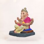 Eco Friendly Ganpati Idol in Delhi made from Shadhu Mati, 14-inch multicolor handcrafted Ganesh murti for eco-conscious celebrations