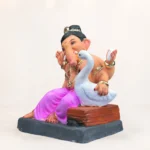 Hans Baal Pink 12-Inch Eco Friendly Clay Ganesha Murti