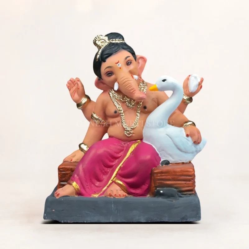 e craftsmanship of Hans Baal Maroon eco friendly Ganpati idol