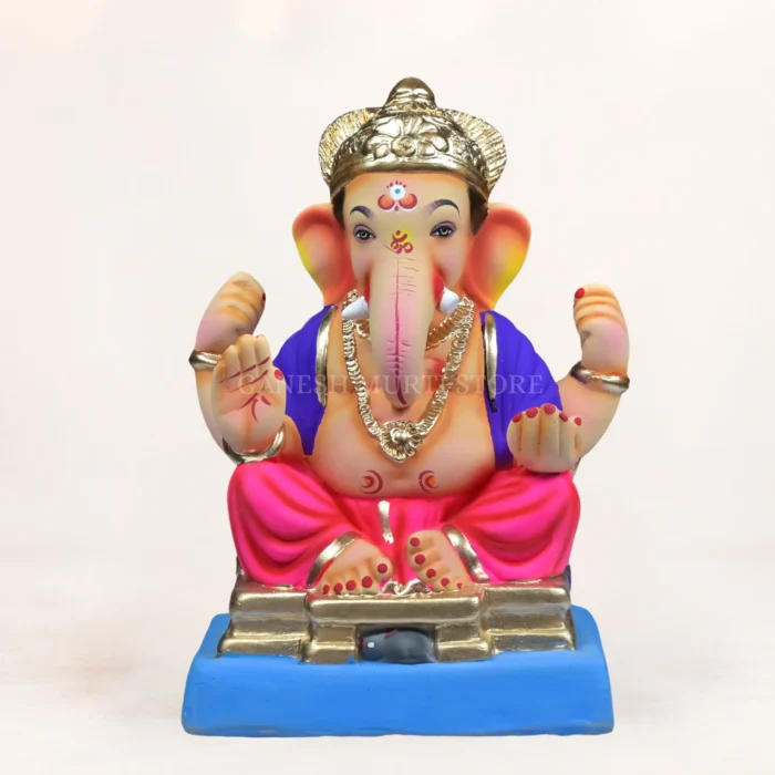 Mahisuri Pink 12-Inch Eco Friendly Ganesh Idol