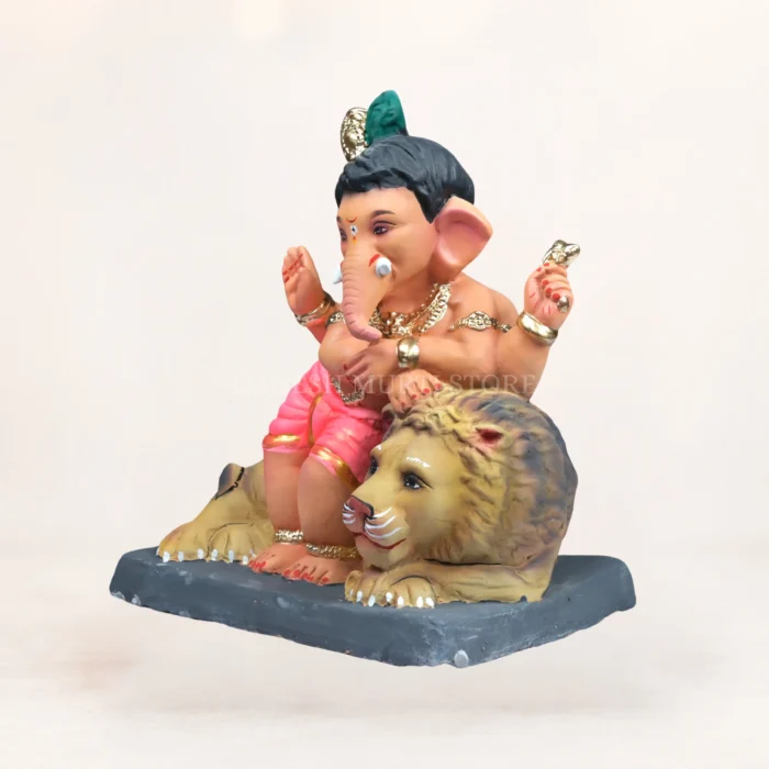 Traditional Shadu Mati Ganpati Murti clay Ganesha idol online Ganesh Murti Store.