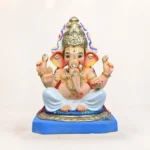 Tirupati Balaji White 15 inch eco friendly Ganpati idol handcrafted from Shadhu Mati for Ganesh Chaturthi celebrations