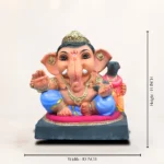 Premium eco-friendly Ganpati murti made from natural clay with handcrafted detailing for Ganesh Chaturthi celebrations.
