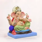 Peshwa Load Light Green 18 Inch Eco Friendly Ganpati Idol Shadu Mati clay
