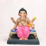 Raja Bal light Pink Load 18 Inch Eco Friendly Ganesh Idol Shadu Mati clay