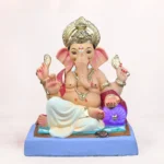 Shivrekar N Load White Dhoti 18 Inch Eco Friendly Ganpati Murti Shadu Mati clay