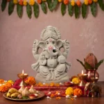 6 Inch Mangala Murti Eco-Friendly Clay Ganpati Idol for Home Visarjan